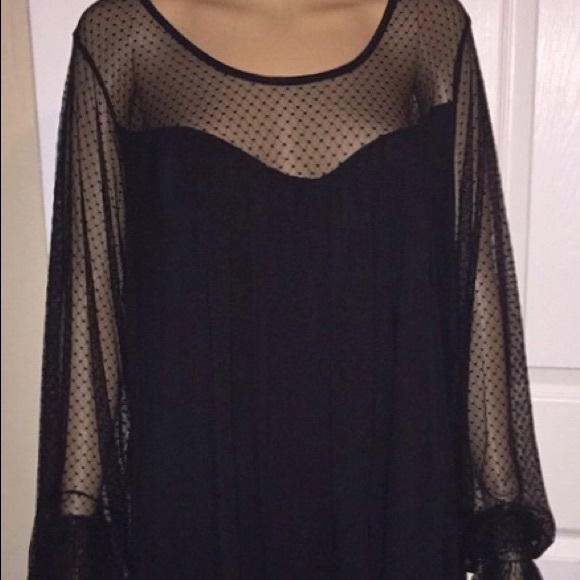 Moral Fiber Tops - Long Sleeve sheer Romantic Blouse